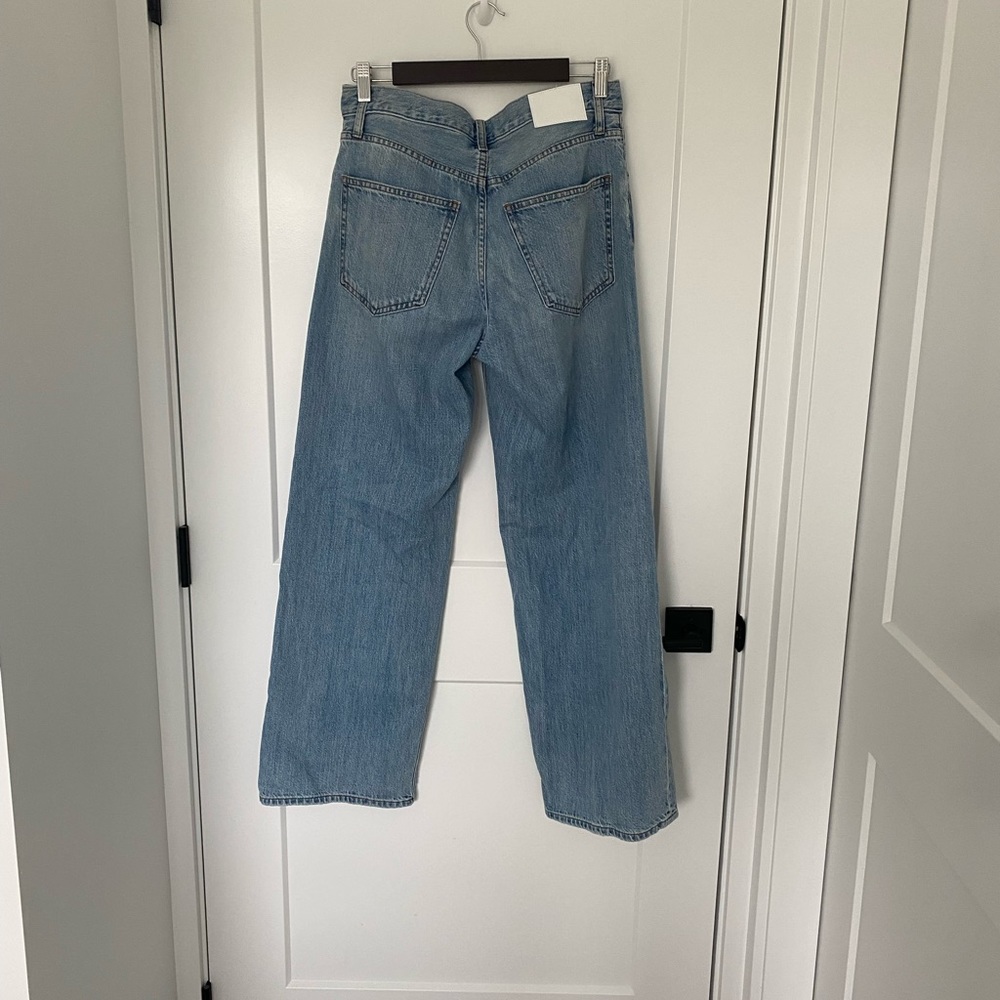 Denim Forum Light Blue Wide Leg Jeans - Picture 5 of 12